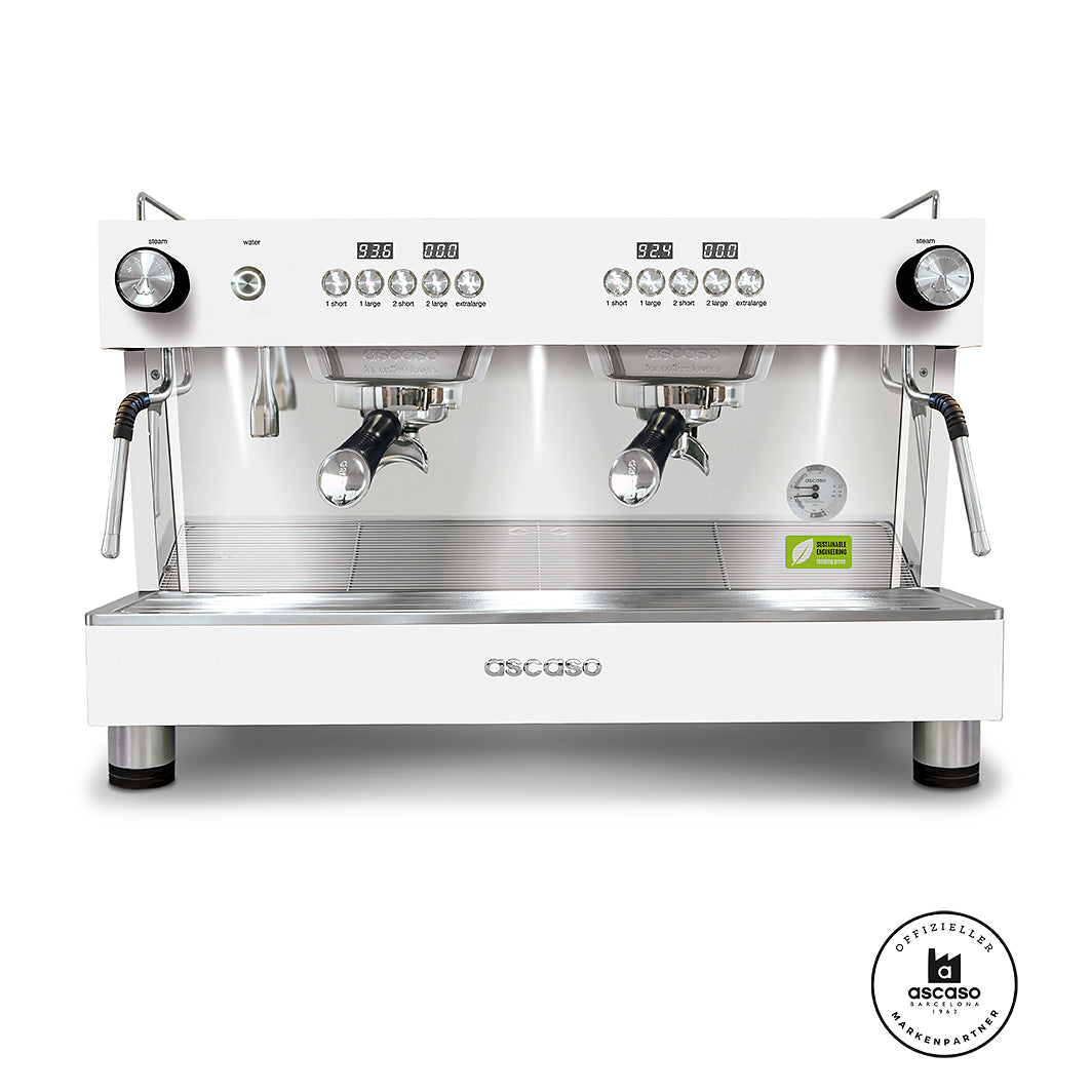 Ascaso Barista T one 2 Brühgruppen professional Multiboiler Siebträger mit Festwasseranschluss inklusive Garantie