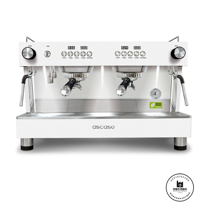 Ascaso Barista T one 2 Brühgruppen professional Multiboiler Siebträger mit Festwasseranschluss inklusive Garantie