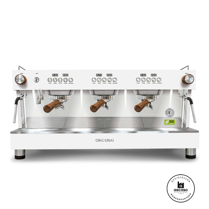 Ascaso Barista T one 3 Brühgruppen professional Multiboiler Siebträger mit Festwasseranschluss inklusive Garantie