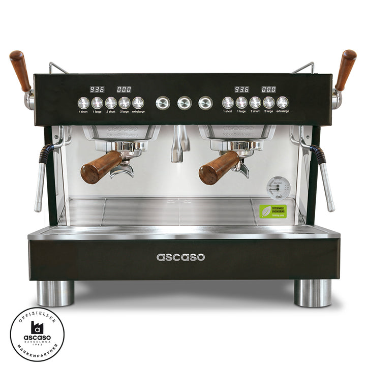 Ascaso Barista T Plus 2 Brühgruppen Compact professional Siebträger mit Festwasseranschluss inklusive Garantie