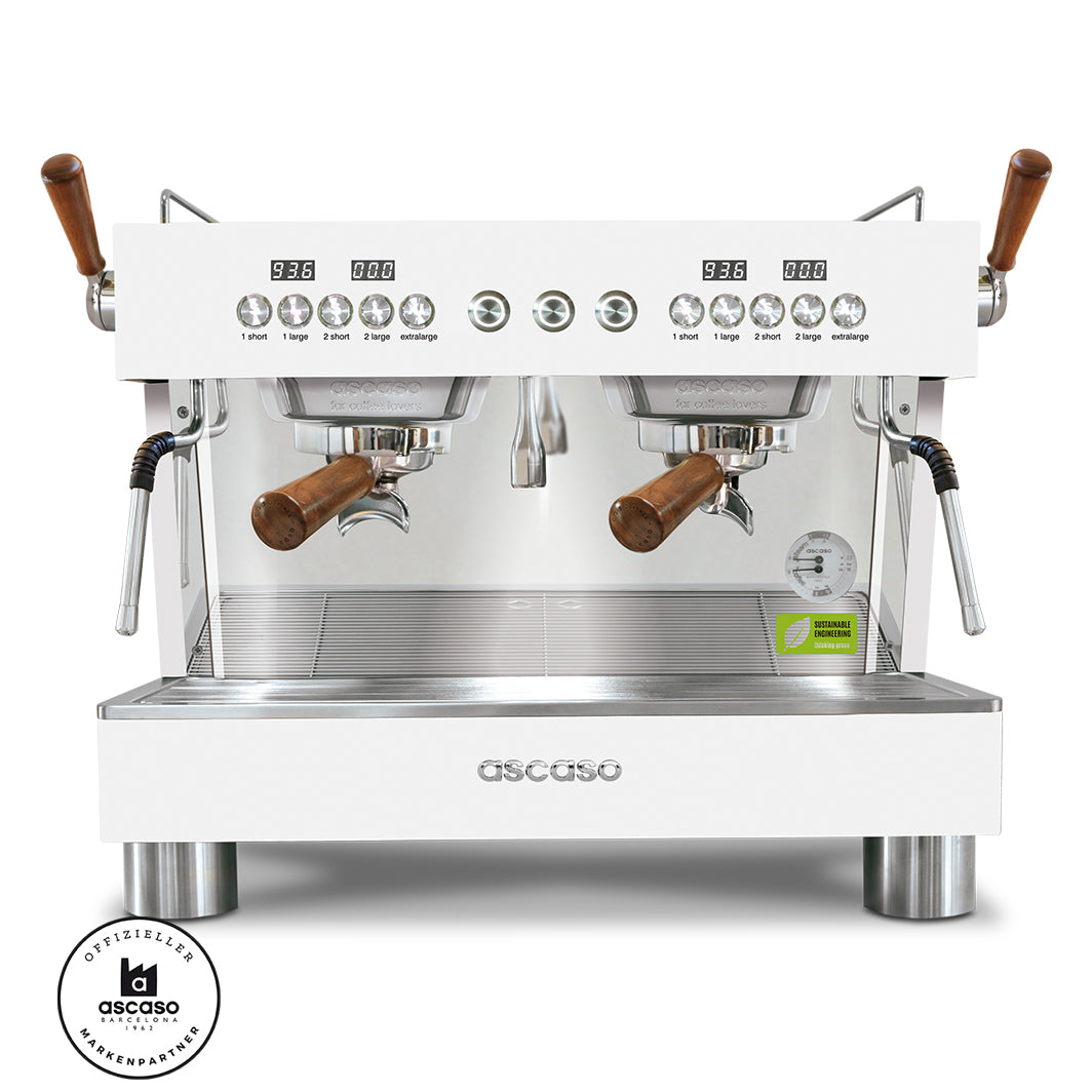 Ascaso Barista T Plus 2 Brühgruppen Compact professional Siebträger mit Festwasseranschluss inklusive Garantie