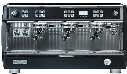 Dalla Corte Evo2 Multiboiler Siebträger 3 Brühgruppen Espressomaschine inklusive Garantie