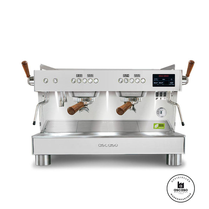 Ascaso Barista T Plus 2 Brühgruppen professional Multiboiler Siebträger mit Festwasseranschluss inklusive Garantie