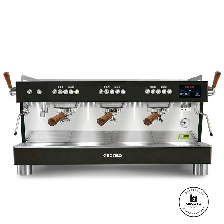 Ascaso Barista T Plus 3 Brühgruppen professional Multiboiler Siebträger mit Festwasseranschluss inklusive Garantie